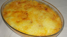 Bolo de batata com frango