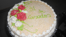 Bolo cremoso de leite