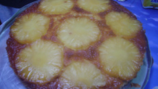 Torta invertida de abacaxi