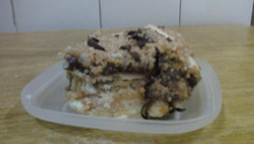 Pavê de Amendocrem e ganache