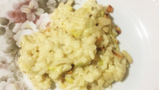 Risoto de alho-poró