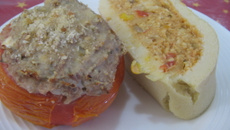 Tomate recheado da Dani