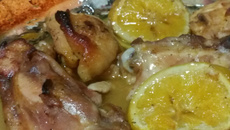 Frango com suco de laranja