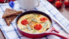 Frittata low carb de tomate