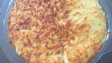 Torta de camarão cremosa