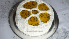 Bolo mousse de maracujá