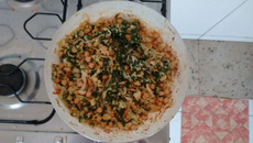 Refogado de legumes - couve, repolho, etc