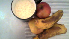 Vitamina de banana e maçã