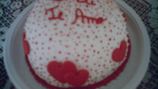 Bolo de nozes com pasta americana