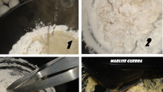 Biscoito de polvilho feito com batedeira