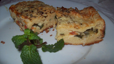 Torta quiche de espinafre