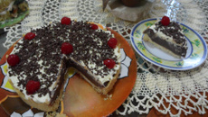 Torta de chocolate gelada