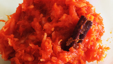 Doce de abóbora com coco ralado