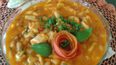 Dobradinha com feijão branco e mocotó