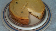 Torta delicada de ricota com passas chefe Iris Baldissara