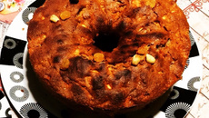 Bolo fit de maça com aveia