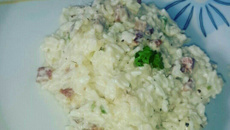 Risoto de bacon da Lia
