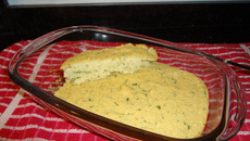 Souflé de arroz com queijo