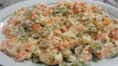 Salada de legumes diferente