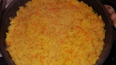 Arroz de cenoura nutritivo