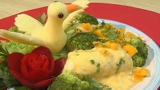 Frango com molho de manga