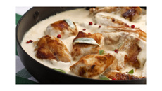 Frango cremoso com temperos