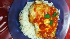 Frango à parmegiana à moda Celinha