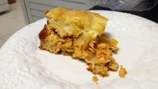 Torta de frango e alho poró