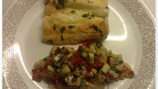 Canelone de batata doce