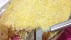 Escondidinho de frango com catupiry