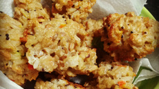 Bolinhos de arroz (integral e assado)