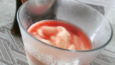 Creme de papaya com cassis