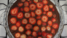 Delícia de morango e chocolate