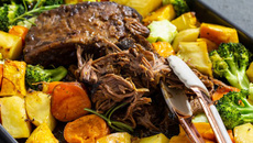 Carne assada na panela de pressão