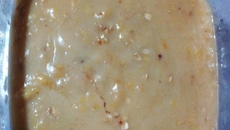 Mingau de banana e aveia