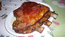 Costela assada ao leite