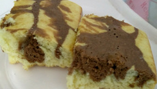 Bolo mesclado simples