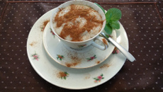 Mingau de farinha de tapioca