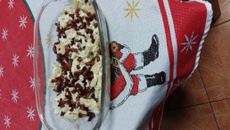 Massa com molho branco e calabresa