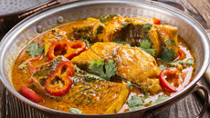 Atum de forno com azeite e batatas