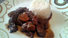 Mignon na cerveja preta