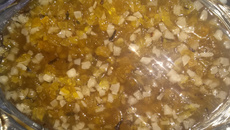 Doce de mamão verde com coco