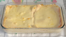 Lasanha fácil com molho branco