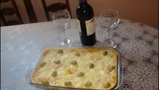 Frango com purê de batatas