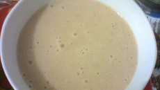 Creme de inhame, cenoura e batata