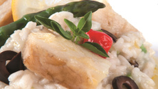 Risoto de aspargos com Bacalhau Marithimu’s
