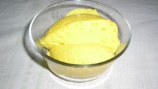 Mousse barata, natural, e light de manga