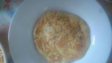 Omelete dois queijos