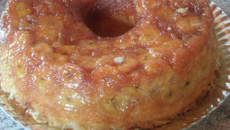 Torta de banana espumante