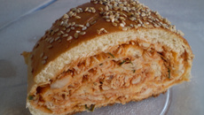Pão recheado da Tânia